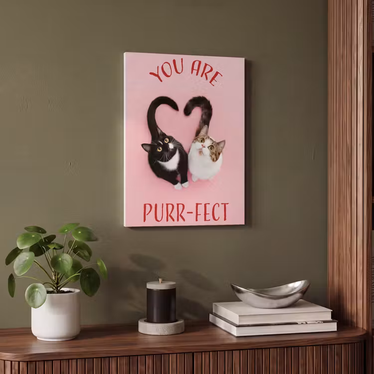 Akoestisch schilderij - Kat - Hart - Tekst - Valentijn — 4