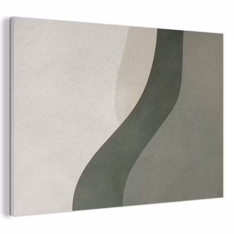 Akoestisch schilderij - Japandi - Groen - Abstract - Modern — 1