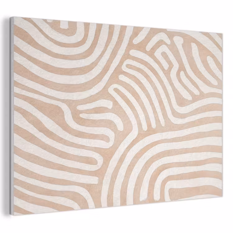 Akoestisch schilderij - Beige - Aardspatroon — 1