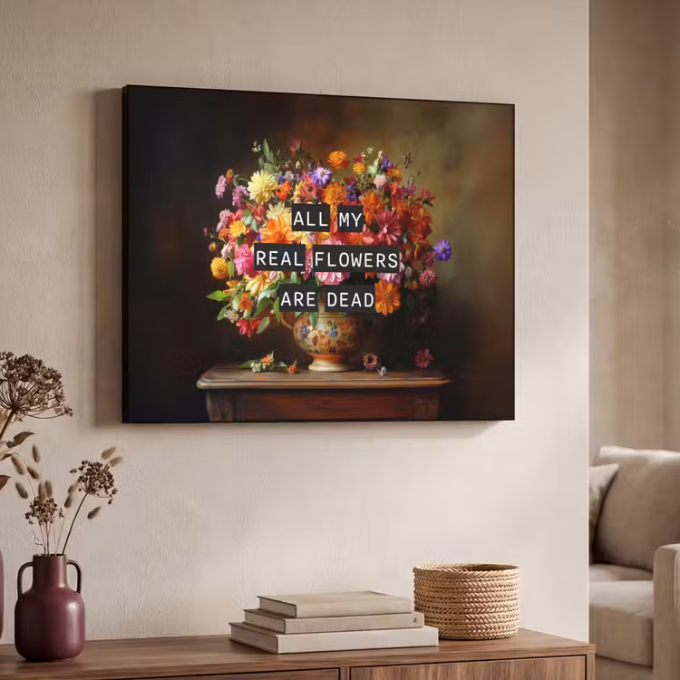 Art frame - Kleur - Bloemen - Vintage - Bloemenvaas — 7