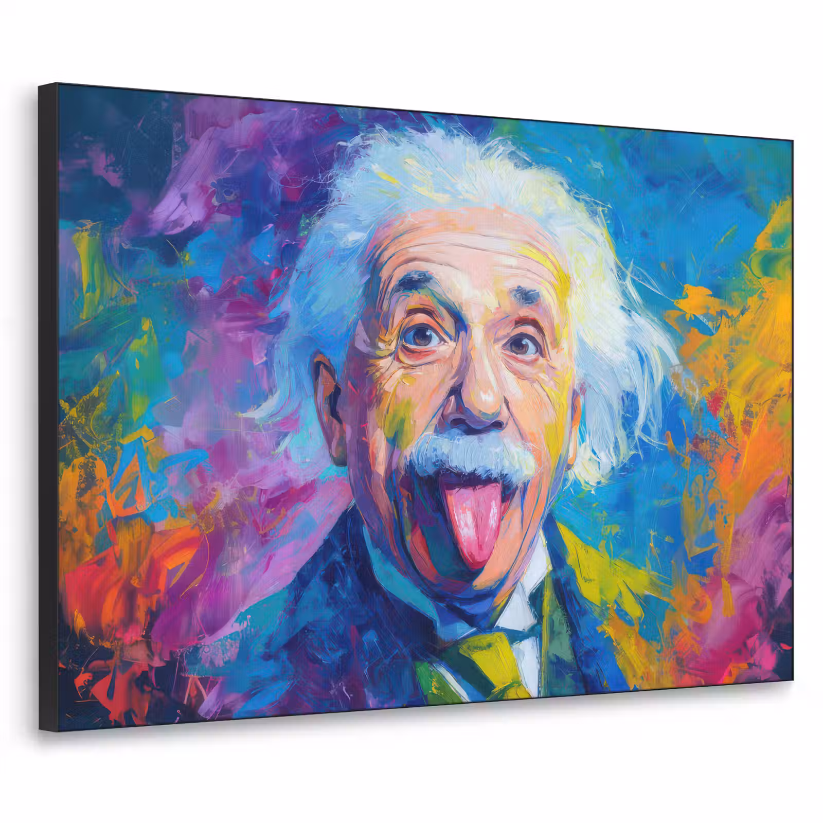 Art frame - Oude man - Expressief - Kleurrijk — 1