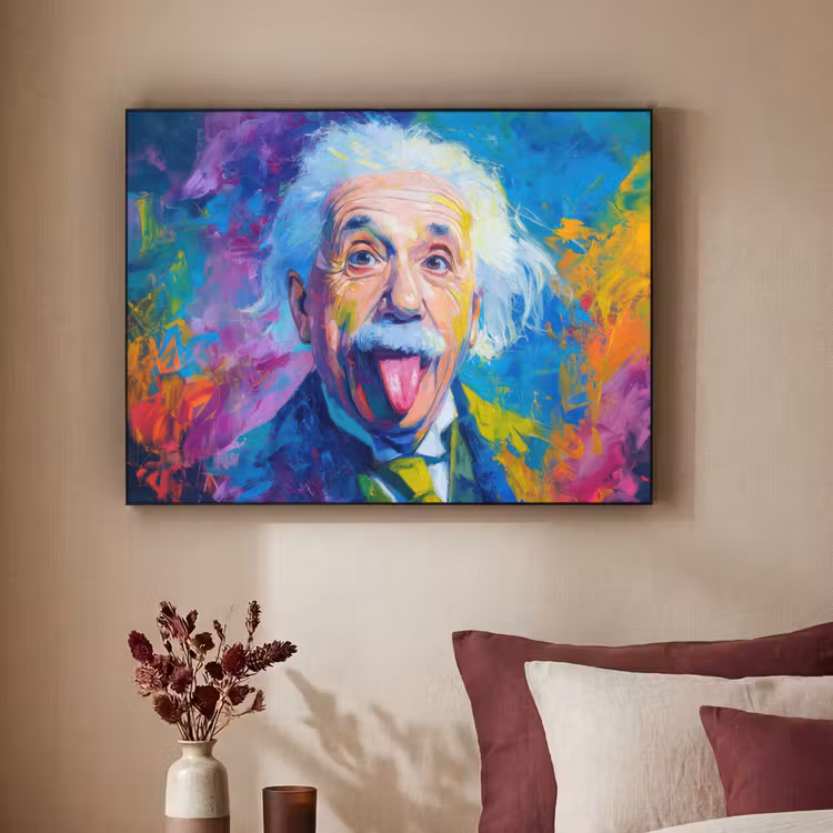 Art frame - Oude man - Expressief - Kleurrijk — 3