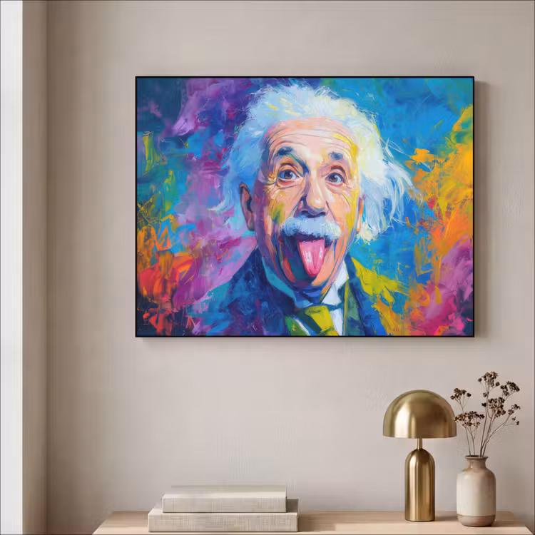 Art frame - Oude man - Expressief - Kleurrijk — 5