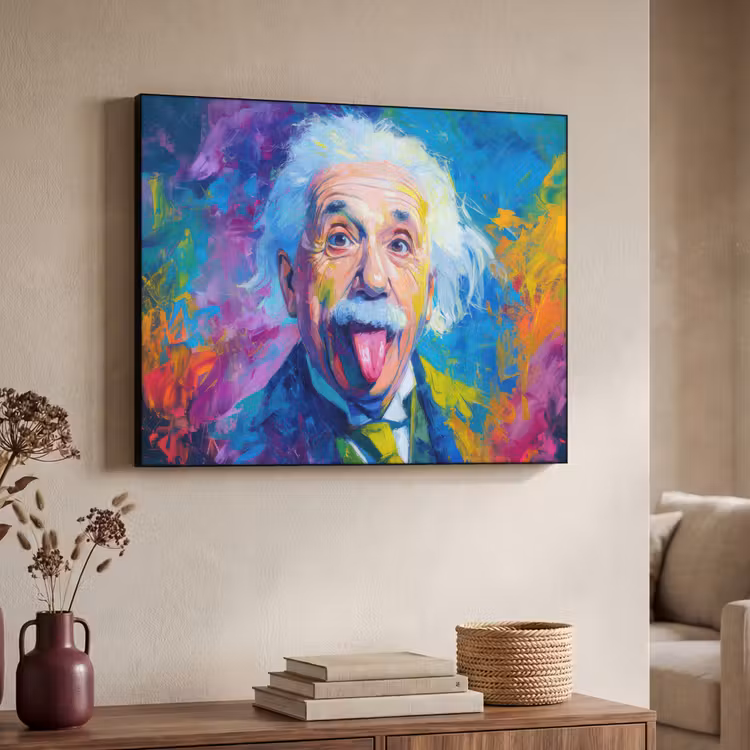 Art frame - Oude man - Expressief - Kleurrijk — 7