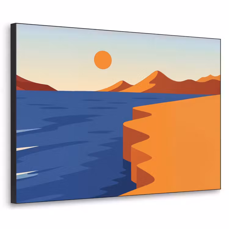 Art frame - Landschap - Bergen - Zon - Zee — 1