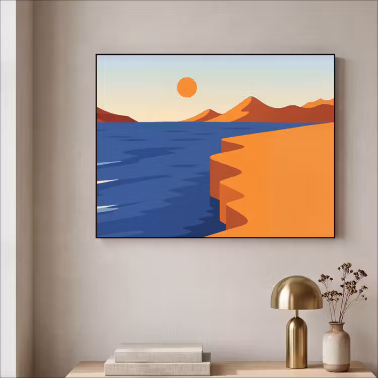 Art frame - Landschap - Bergen - Zon - Zee — 5