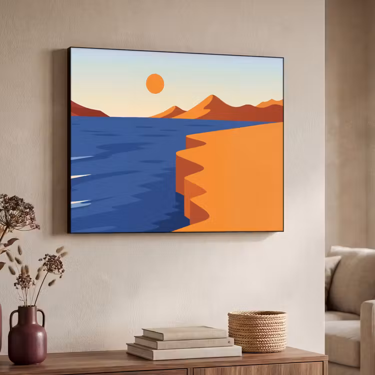 Art frame - Landschap - Bergen - Zon - Zee — 7
