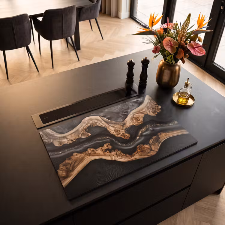 Inductiebeschermer - Rivieren van Hout en Hars — 2