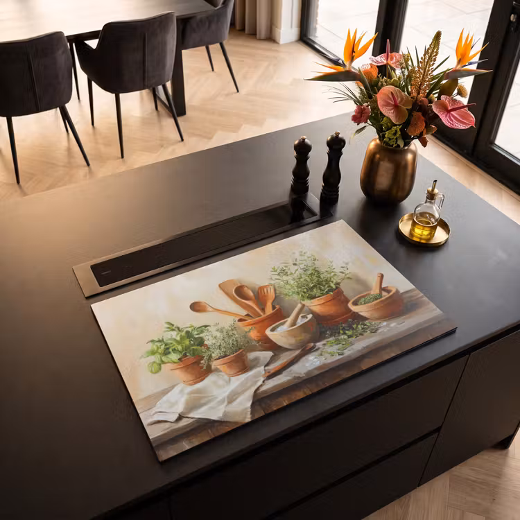 Inductiebeschermer - Potten - Kruiden - Hout — 2