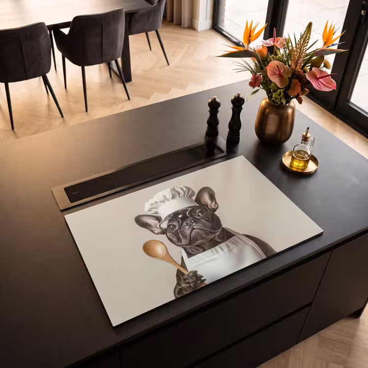 Inductiebeschermer - Bril - Hond - Kok — 2