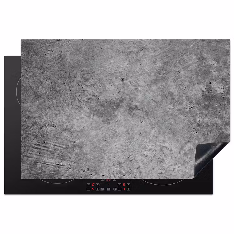 Inductiebeschermer - Beton - Leisteen - Grijs -Betonstructuur — 1