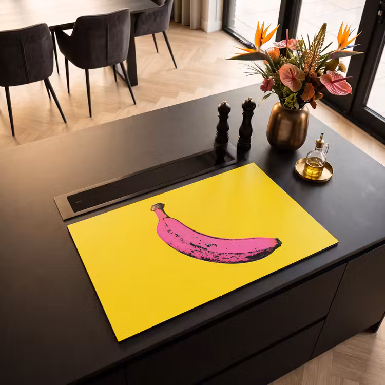 Inductiebeschermer - Banaan - Grafisch - Geel — 2