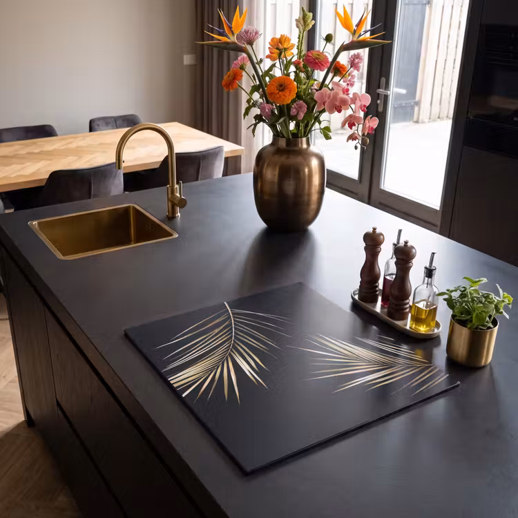 Inductiebeschermer - Gouden Elegantie van de Tropen — 2