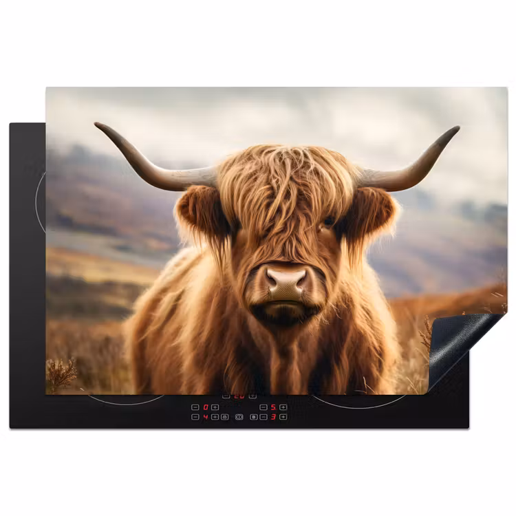 Inductiebeschermer - Schotse hooglander - Landschap - Dier — 1