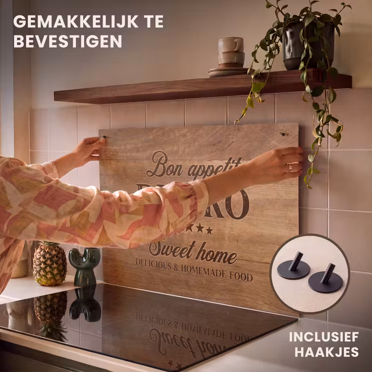 Inductiebeschermer & spatscherm (2in1) - Huiselijke Bistro Beleving — 7