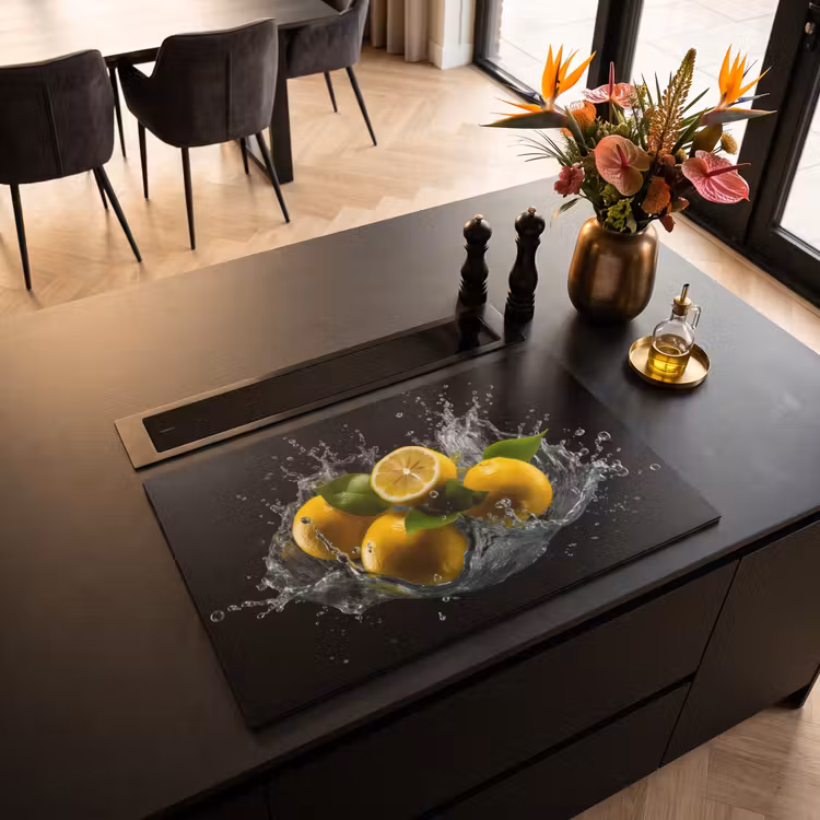 Inductiebeschermer - Citroen - Fruit - Geel - Zwart — 2