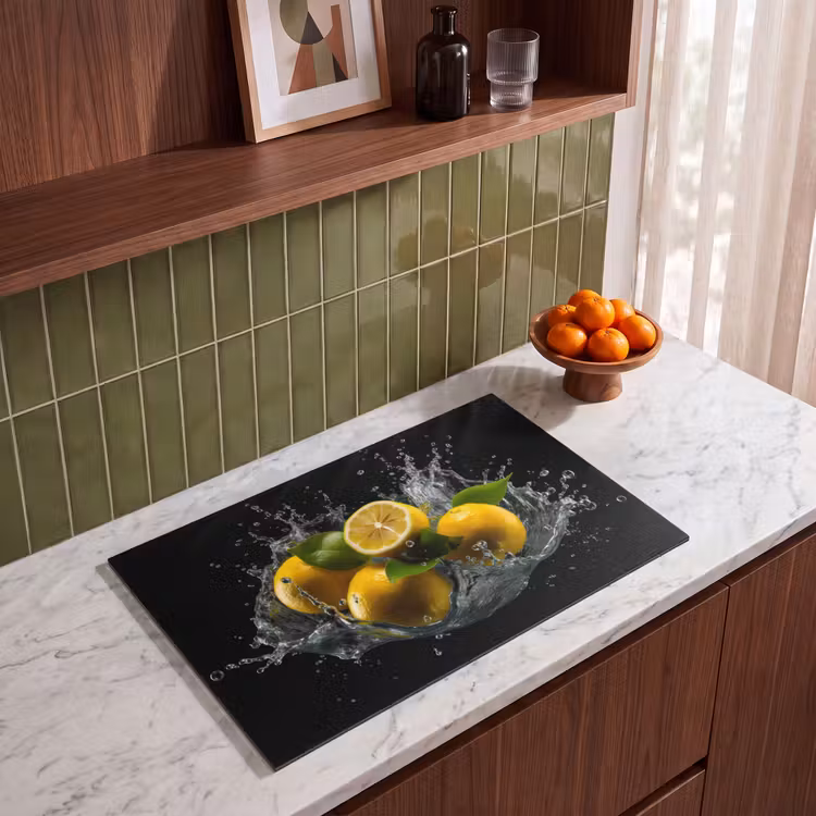 Inductiebeschermer - Citroen - Fruit - Geel - Zwart — 3