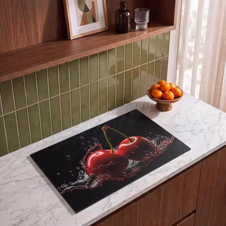 Inductiebeschermer - Kersen - Rood - Fruit - Water - Zwart — 3