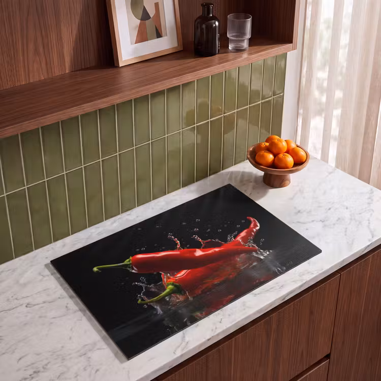 Inductiebeschermer - Peper - Rood - Zwart - Water - Groente — 3