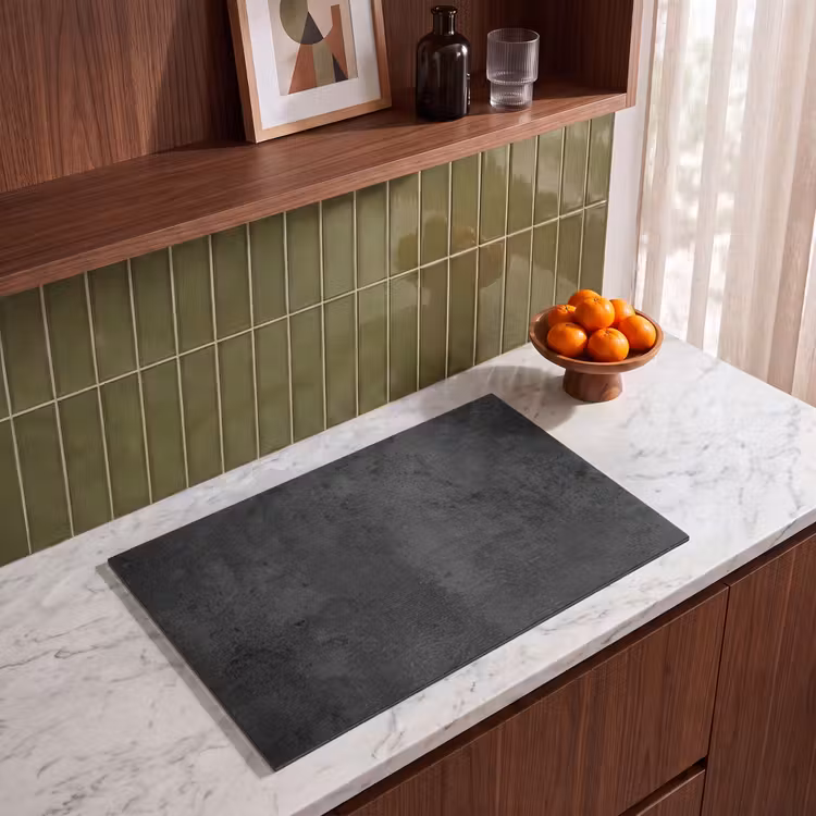 Inductiebeschermer - Beton - Robuust - Vintage - Rustiek - Grijs - Zwart — 3