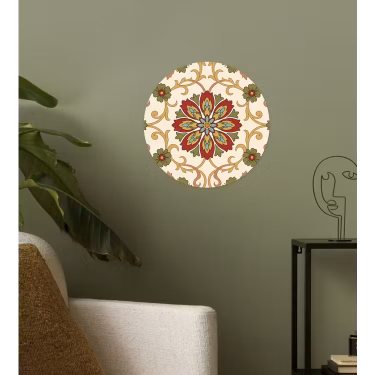 Behangcirkel - Patroon - Bloemen - Ornament - Klassiek - Kleurrijk — 3