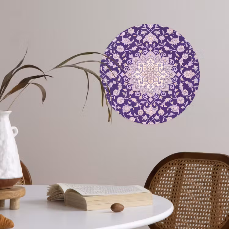Behangcirkel - Patroon - Medallion - Oosters - Paars - Decoratie — 4