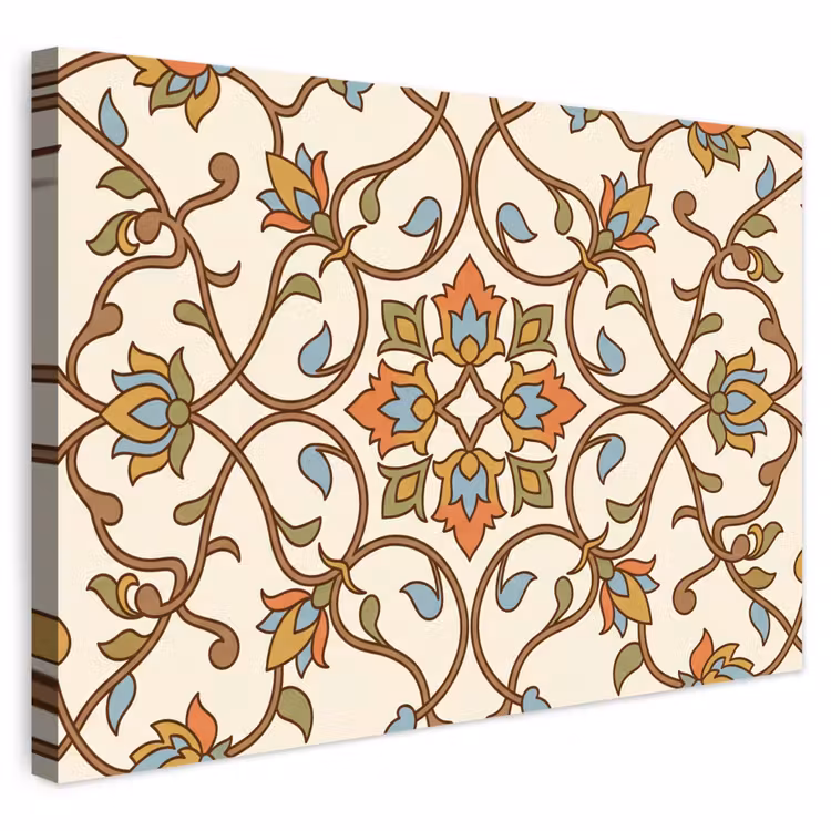 Buiten canvas - Patroon - Bloemen - Ornament - Kleurrijk — 1
