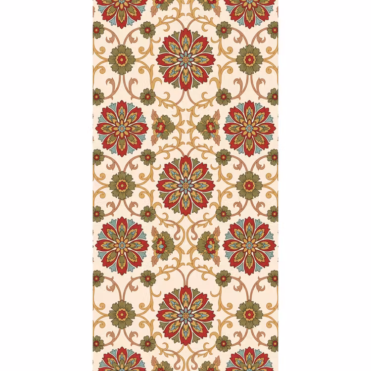 Behang - Patroon - Bloemen - Ornament - Klassiek - Kleurrijk — 2
