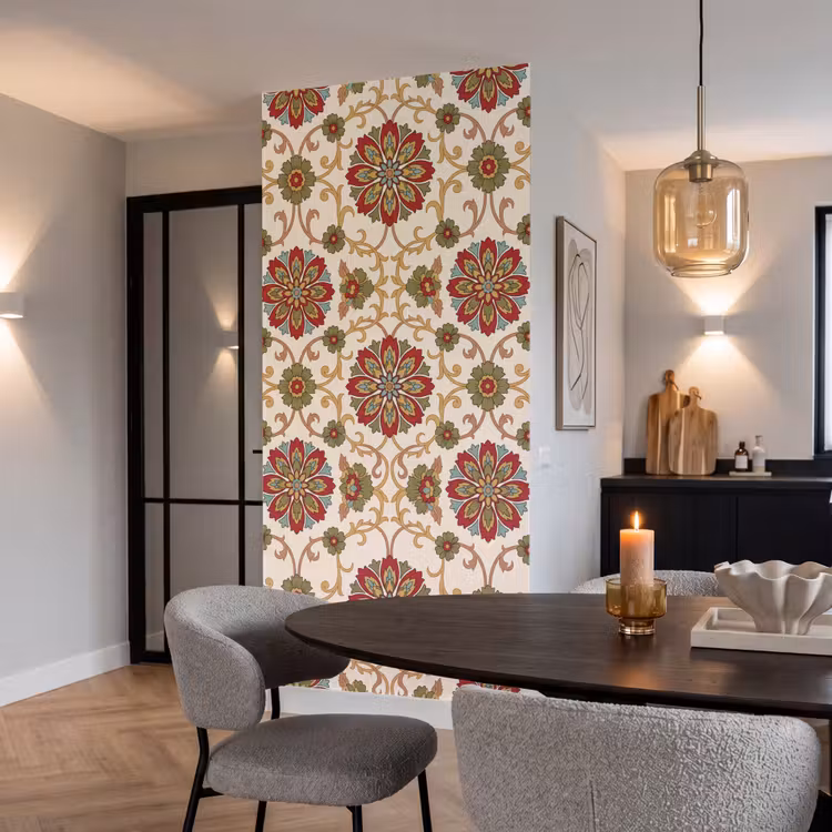 Behang - Patroon - Bloemen - Ornament - Klassiek - Kleurrijk — 5