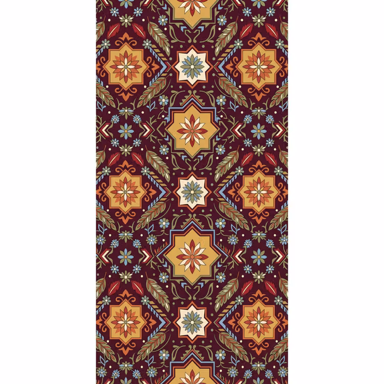 Behang - Patroon - Floraal - Geometrisch - Kleurrijk - Decoratie — 2