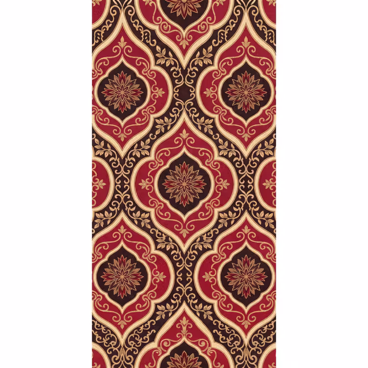 Behang - Patroon - Ornament - Barok - Rood - Goud — 2