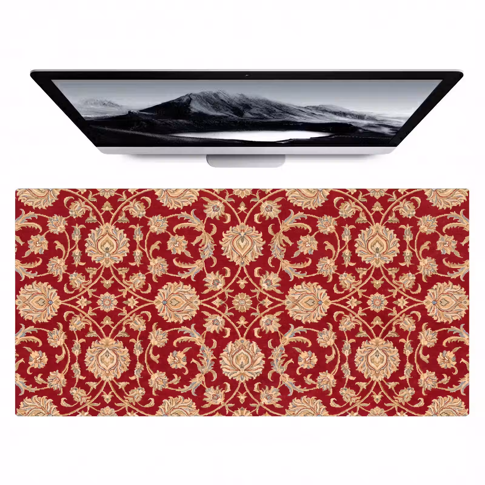 Bureau onderlegger - Patroon - Bloem - Klassiek - Oosters - Rood — 1