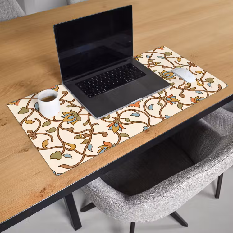 Bureau onderlegger - Patroon - Bloemen - Ornament - Kleurrijk — 3