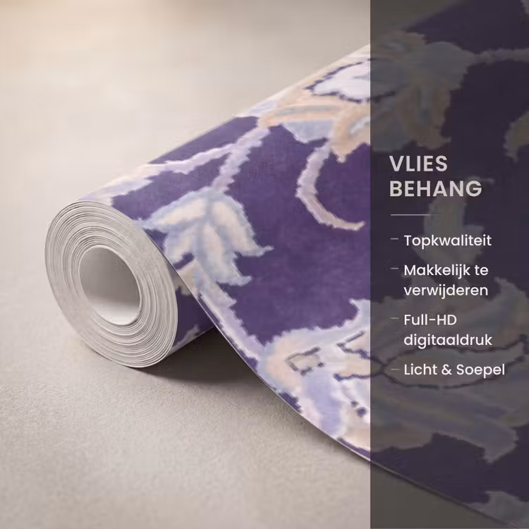Behang - Patroon - Medallion - Oosters - Paars - Decoratie — 3