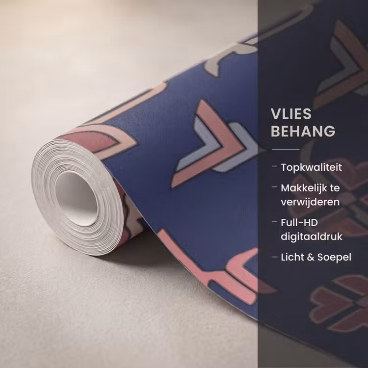 Behang - Patroon - Oosters - Floraal - Blauw - Klassiek — 3