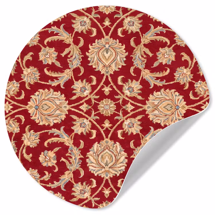 Behangcirkel - Patroon - Bloem - Klassiek - Oosters - Rood — 1