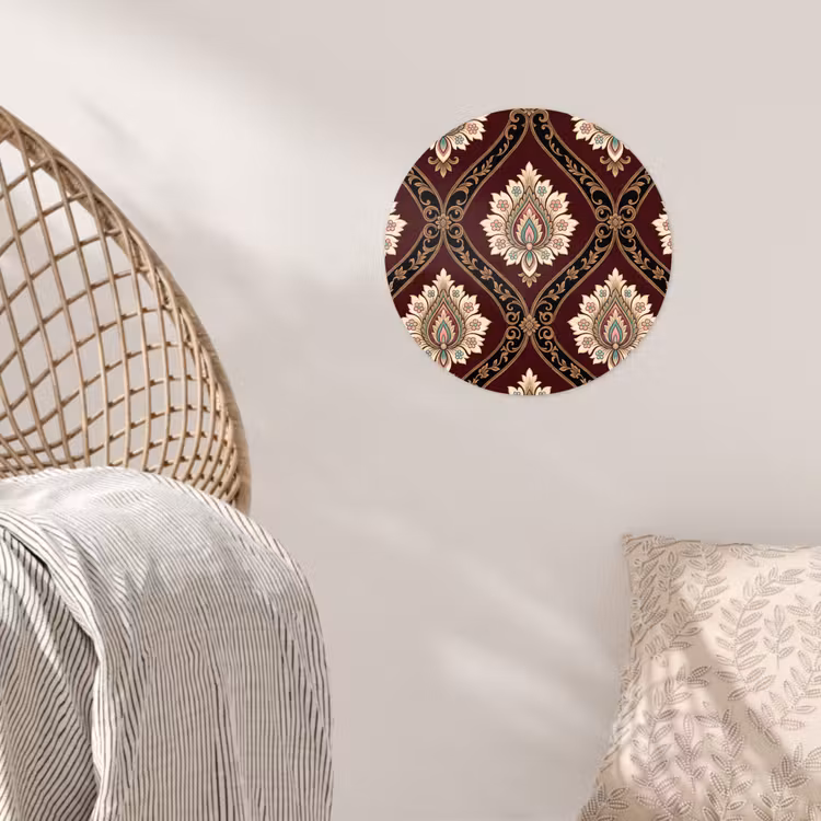 Behangcirkel - Patroon - Bloemmotief - Decoratie - Klassiek - Rood — 5