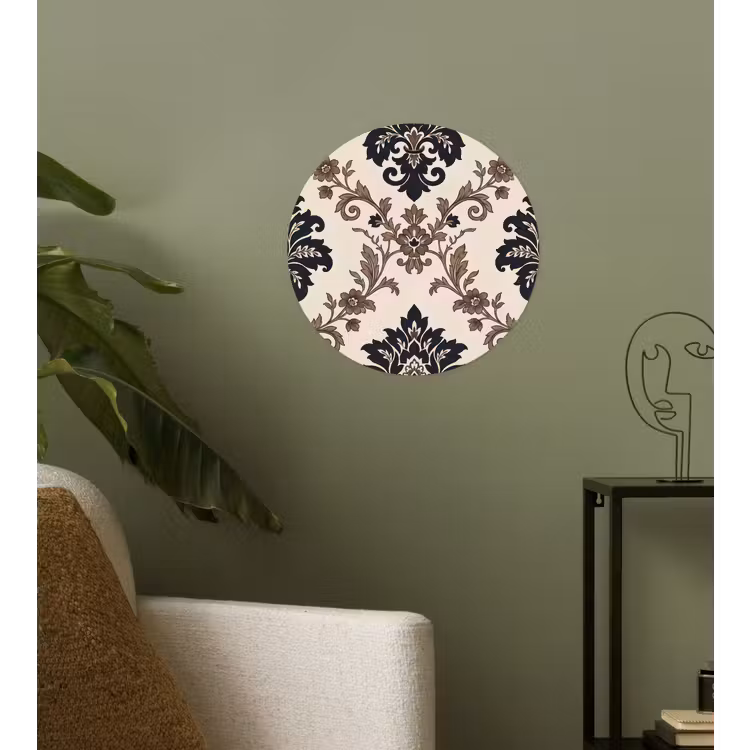 Behangcirkel - Patroon - Floraal - Klassiek - Beige-blauw — 3