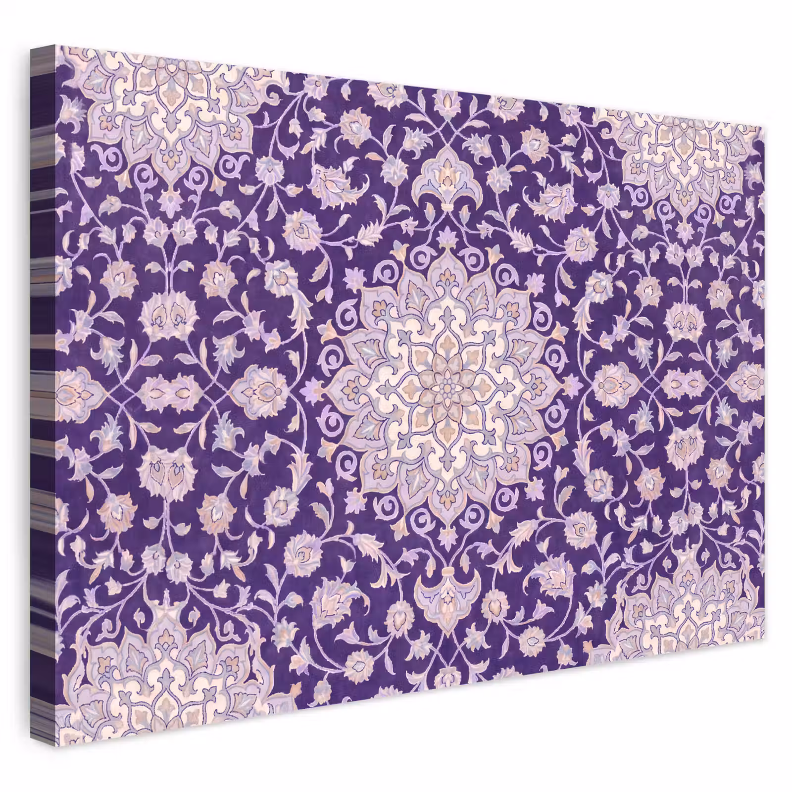 Buiten canvas - Patroon - Medallion - Oosters - Paars - Decoratie — 1