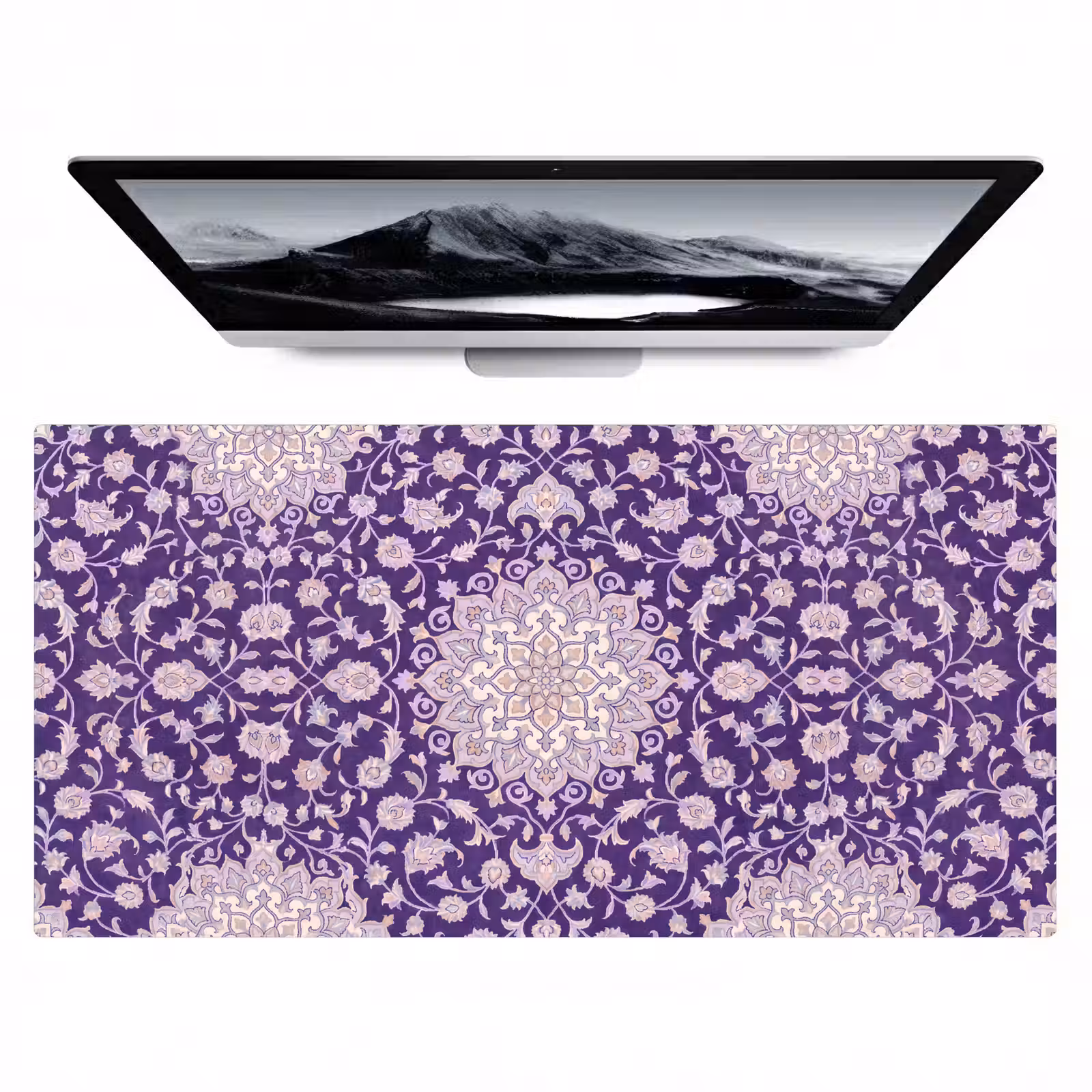 Bureau onderlegger - Patroon - Medallion - Oosters - Paars - Decoratie — 1