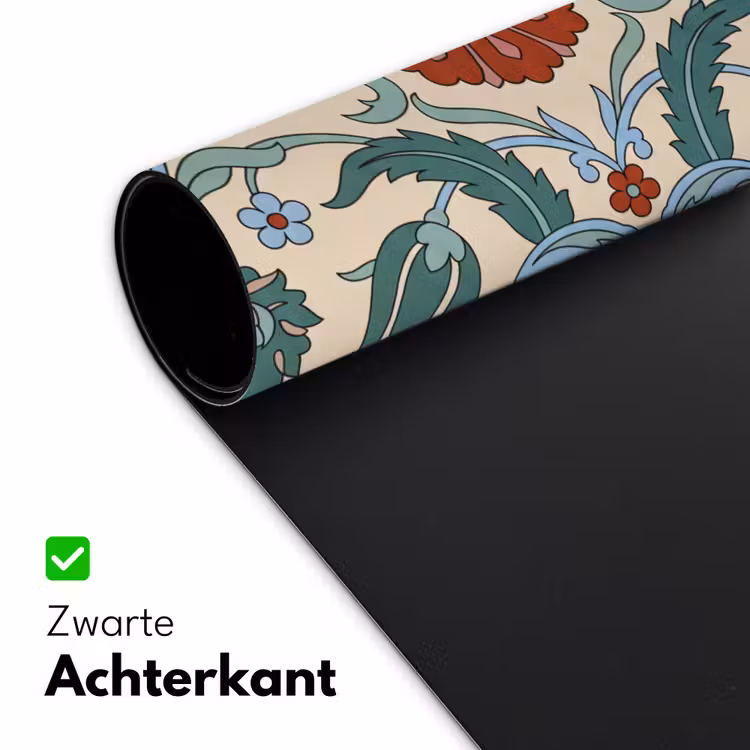 Bureau onderlegger - Bloemen - Patroon - Klassiek - Decoratie - Kleurrijk — 5