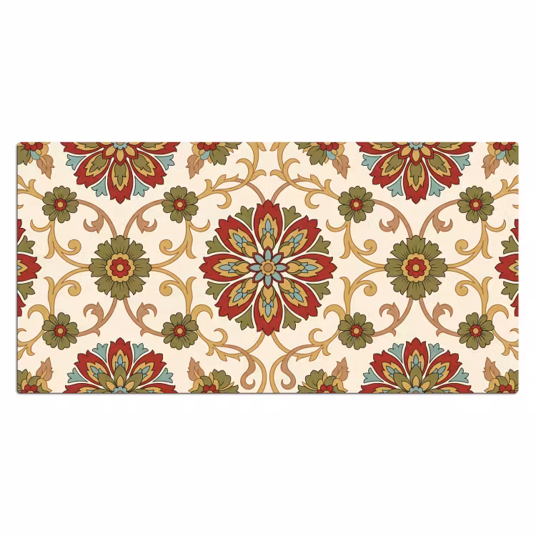 Bureau onderlegger - Patroon - Bloemen - Ornament - Klassiek - Kleurrijk — 2
