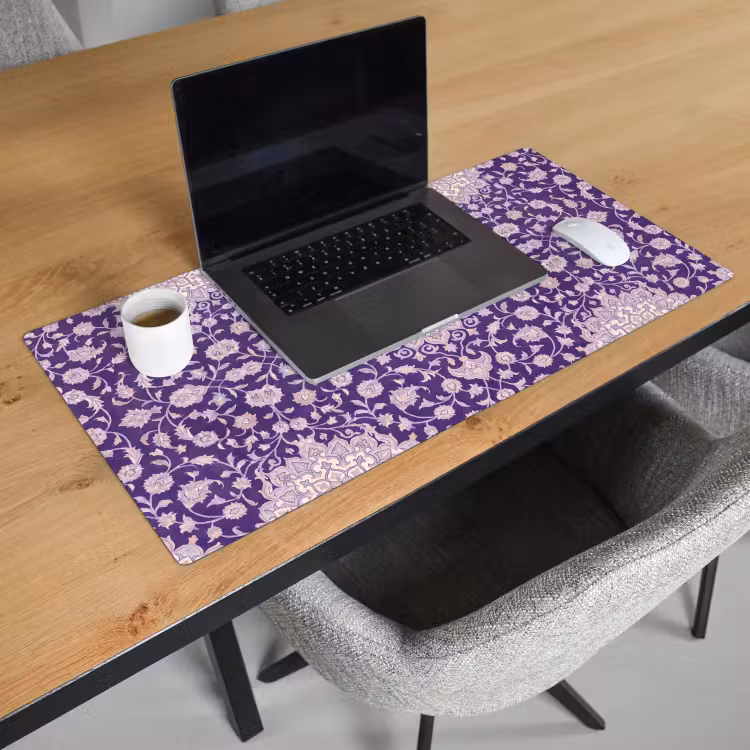 Bureau onderlegger - Patroon - Medallion - Oosters - Paars - Decoratie — 3