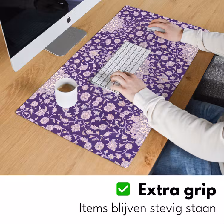 Bureau onderlegger - Patroon - Medallion - Oosters - Paars - Decoratie — 6