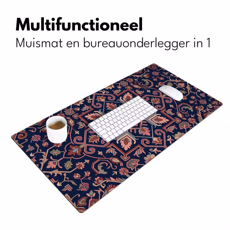 Bureau onderlegger - Patroon - Oosters - Floraal - Blauw - Klassiek — 7