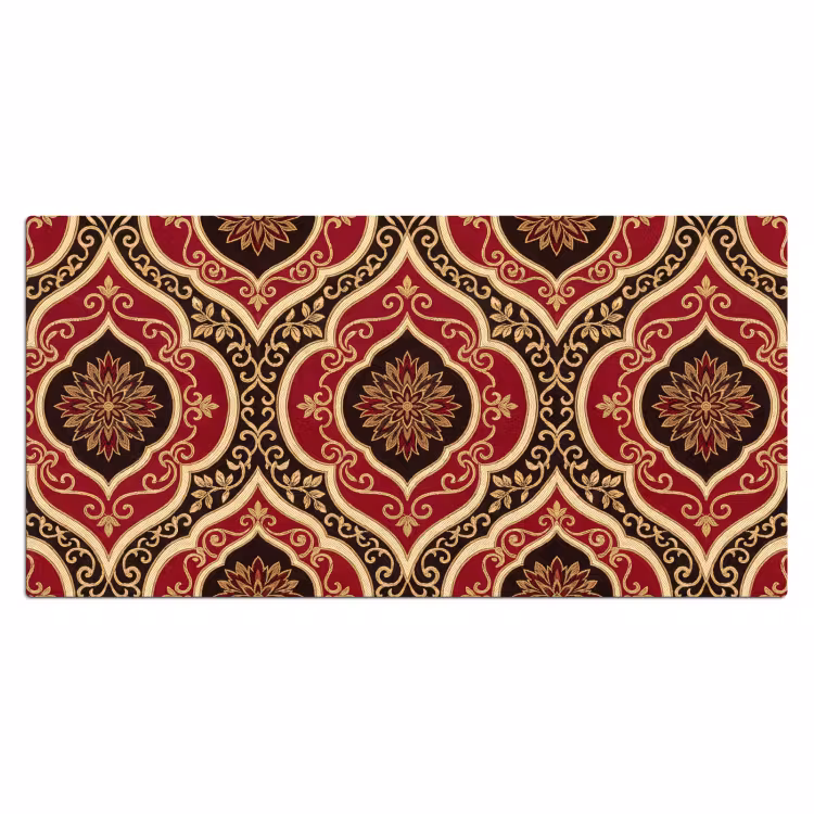 Bureau onderlegger - Patroon - Ornament - Barok - Rood - Goud — 2