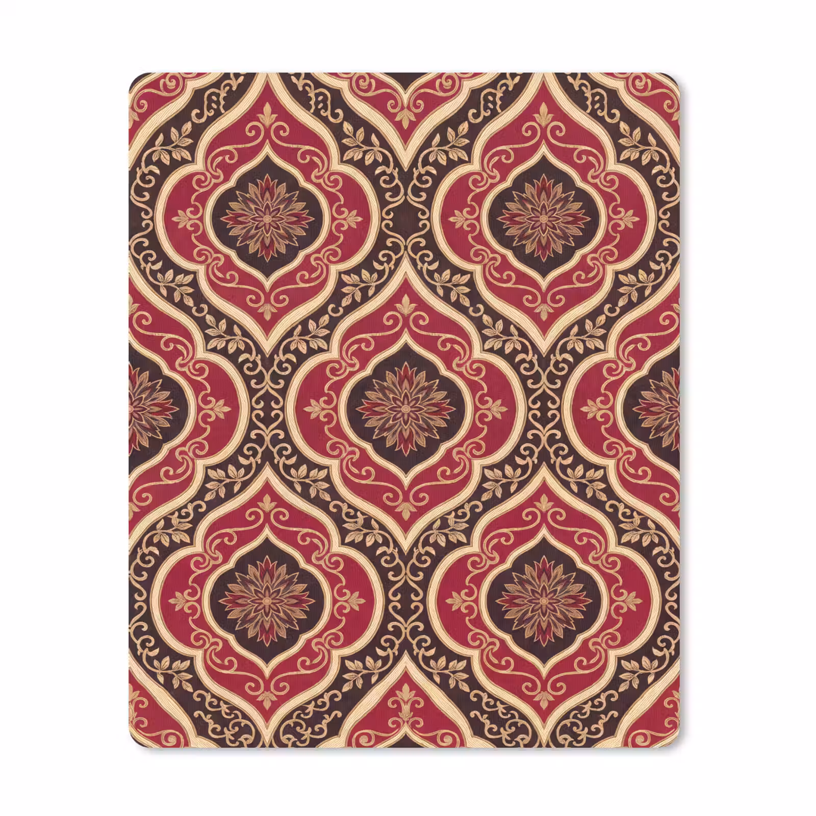 Muismat - Patroon - Ornament - Barok - Rood - Goud — 1