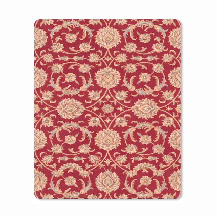Muismat - Patroon - Bloem - Klassiek - Oosters - Rood — 1