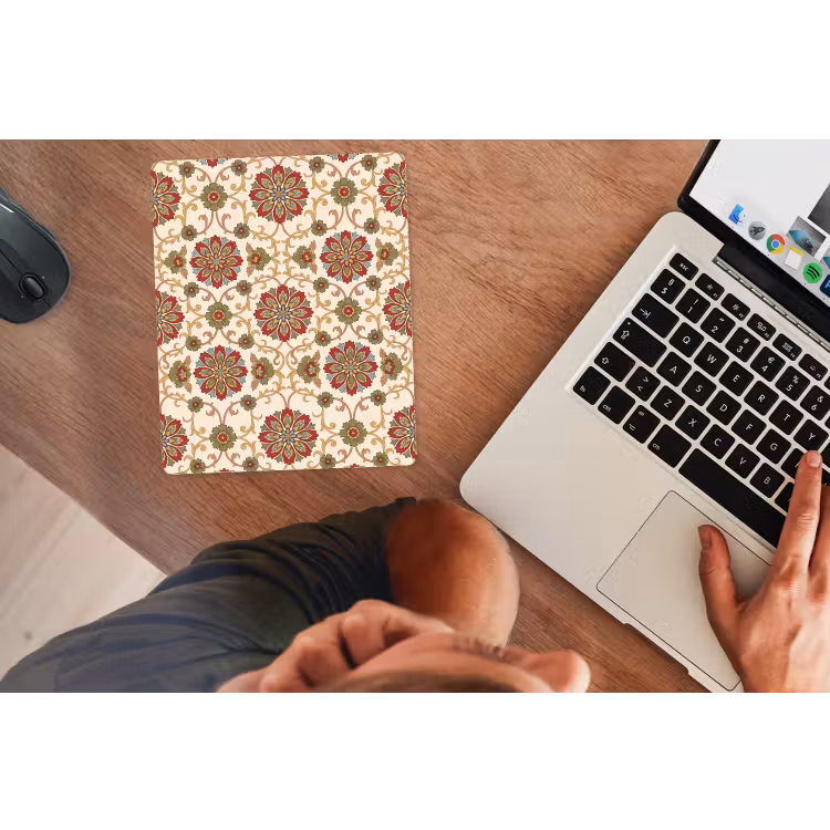 Muismat - Patroon - Bloemen - Ornament - Klassiek - Kleurrijk — 2