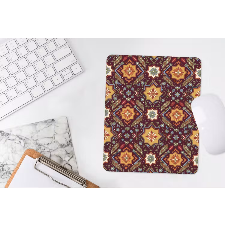 Muismat - Patroon - Floraal - Geometrisch - Kleurrijk - Decoratie — 4